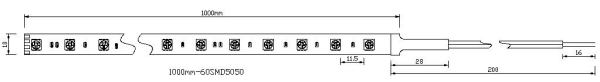 軟條燈-1000mm-60SMD-24VDC