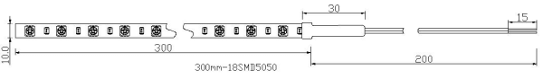 軟條燈-300mm-18SMD-24VDC