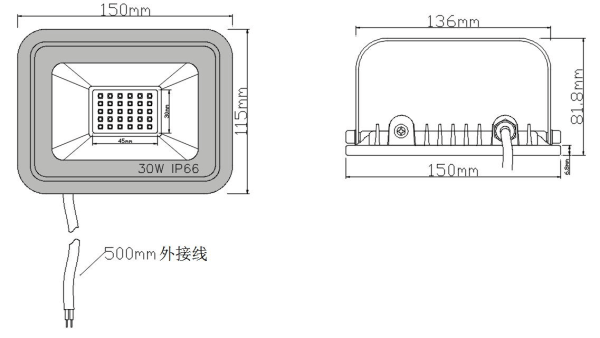 30W投光燈-30UHP-12~24VDC