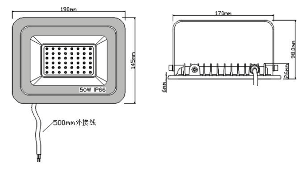 50W投光燈-48UHP-12~24VDC