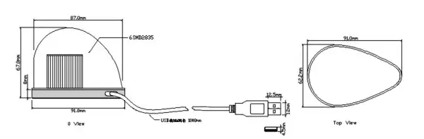 迷你警示燈-6SMD